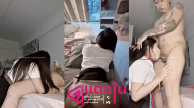 คลิปหลุดโอลี่แฟน irinzrnpeach โดนเย็ดหีคาชุดนักศึกษาจับกระดอโม๊คให้เสียวๆ ก่อนนั่งขย่มแล้วโดนจับแหกขาซอยหีรัวๆแบบไม่ยั้ง