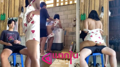 คลิปหลุดทางบ้าน สาวใหญ่แอบเสียวกับหนุ่มวัยรุ่นจับควยมาโม๊คให้แบบเสียวๆ แล้วขึ้นขย่มเย็ดแบบรัวๆก่อนโดนจับยืนกระเด้าหีไม่ยั้งเลย